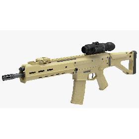 3D Combat Rifle with Thermal IR Scope